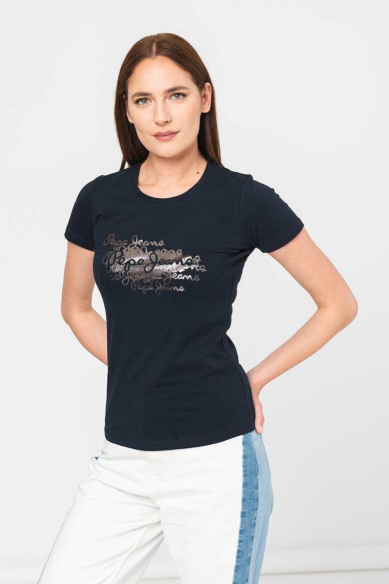 Pepe Jeans London Tricou cu imprimeu logo Anna - Pled.ro