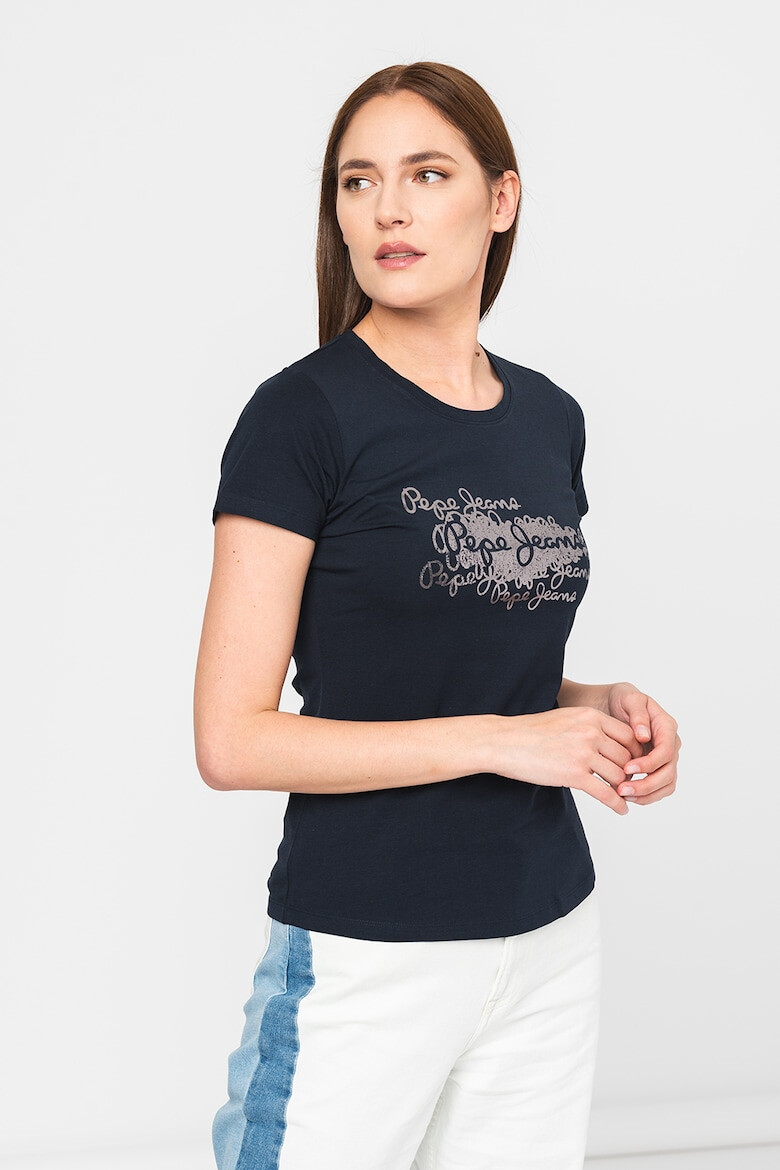 Pepe Jeans London Tricou cu imprimeu logo Anna - Pled.ro