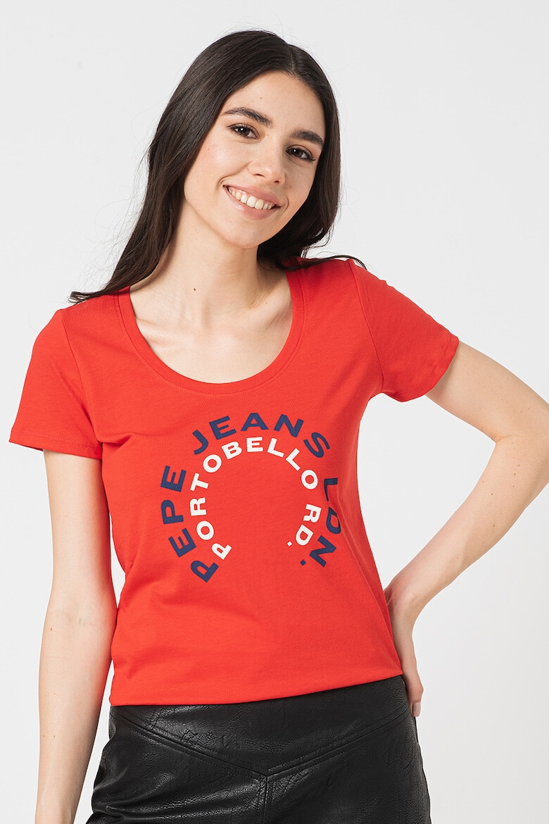 Pepe Jeans London Tricou cu imprimeu logo Cammie - Pled.ro