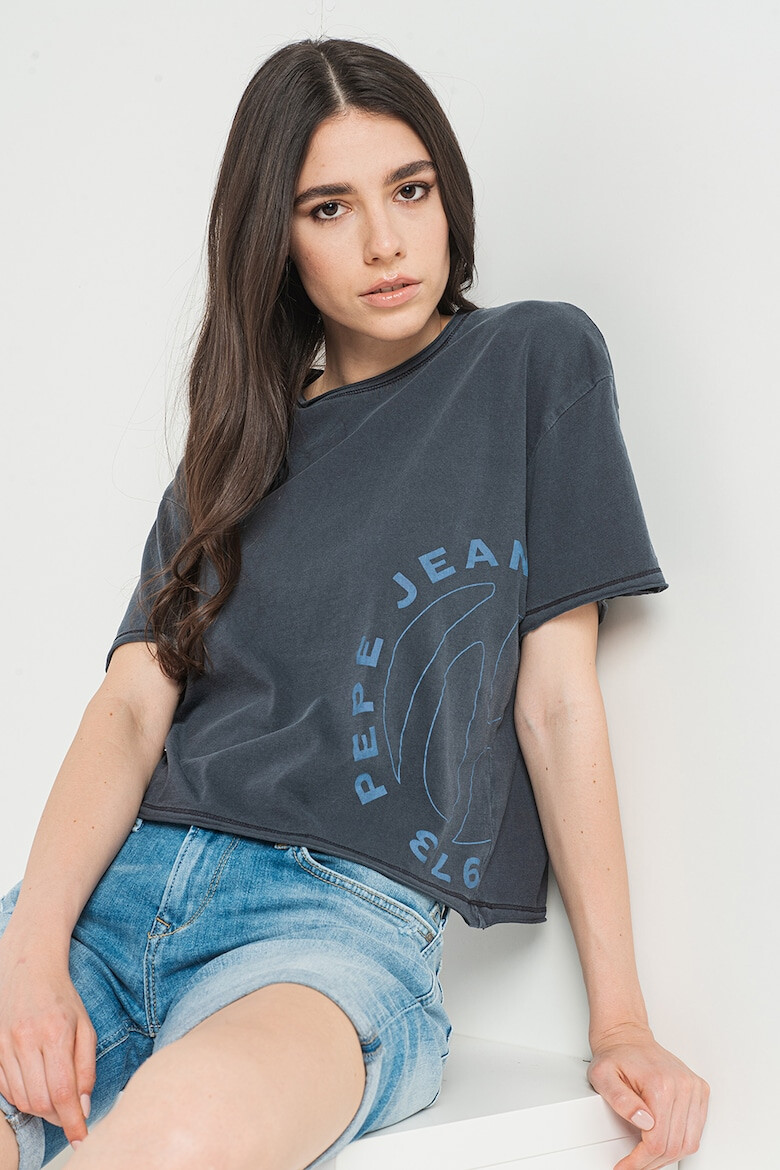 Pepe Jeans London Tricou cu imprimeu logo Candice - Pled.ro