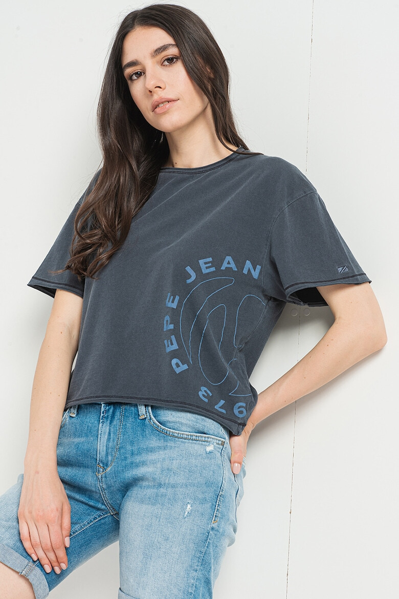 Pepe Jeans London Tricou cu imprimeu logo Candice - Pled.ro