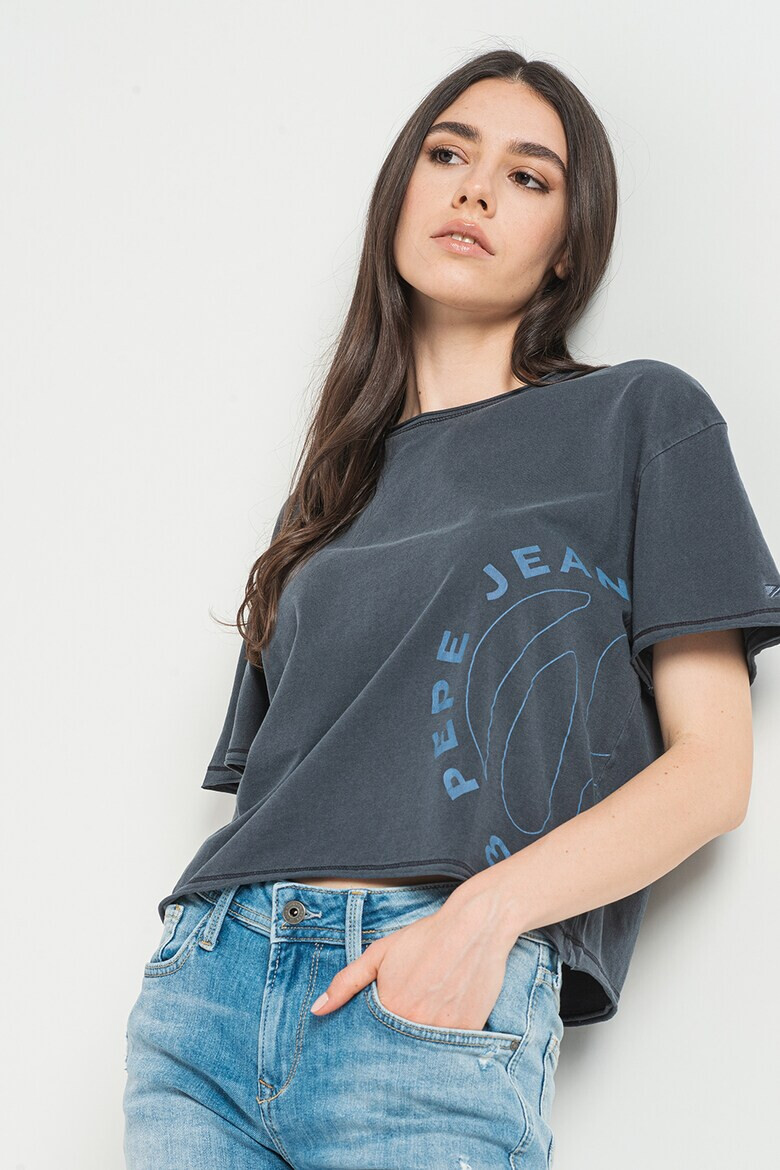 Pepe Jeans London Tricou cu imprimeu logo Candice - Pled.ro