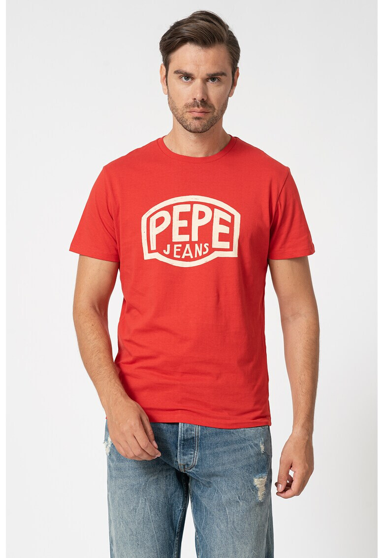 Pepe Jeans London Tricou cu imprimeu logo Earnest - Pled.ro