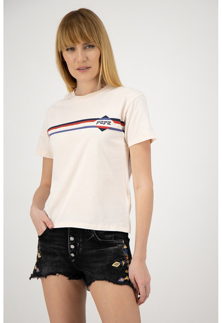 Pepe Jeans London Tricou cu imprimeu logo Payton - Pled.ro