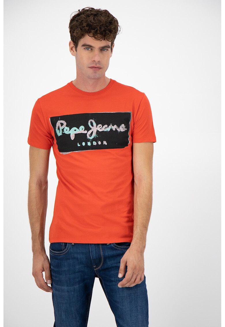 Pepe Jeans London Tricou cu imprimeu logo Poplar - Pled.ro