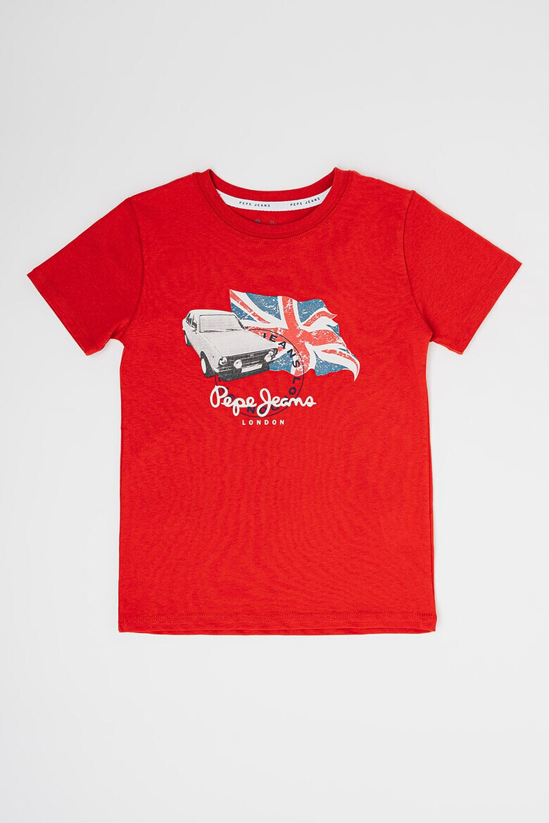 Pepe Jeans London Tricou cu imprimeu logo si grafic Troy - Pled.ro