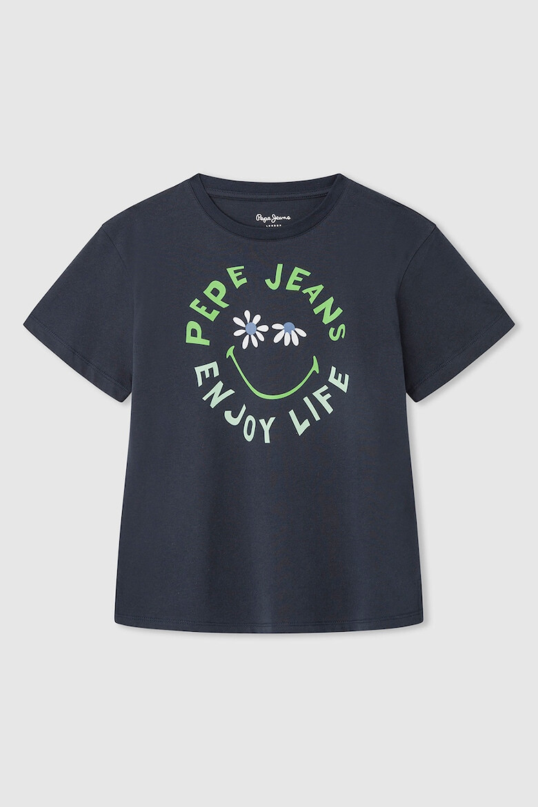 Pepe Jeans London Tricou cu imprimeu logo si text - Pled.ro