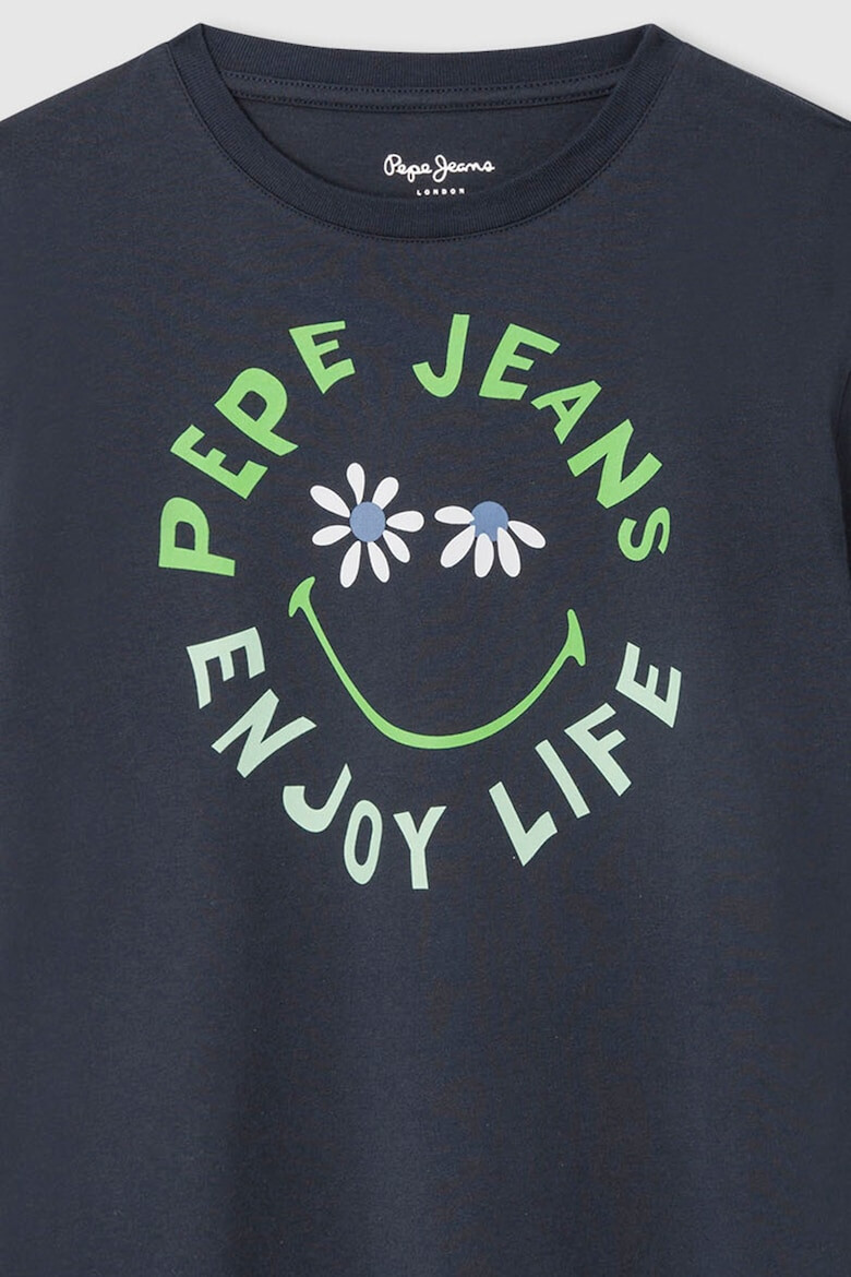 Pepe Jeans London Tricou cu imprimeu logo si text - Pled.ro