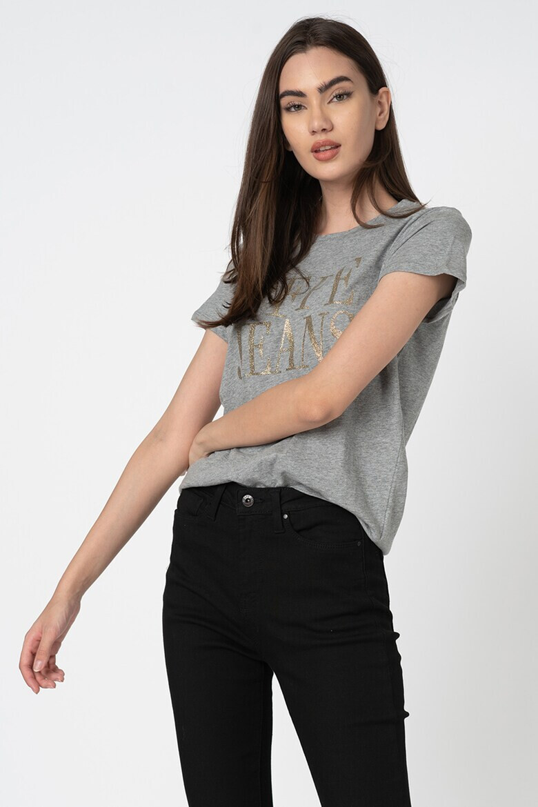 Pepe Jeans London Tricou cu imprimeu stralucitor Lucila - Pled.ro