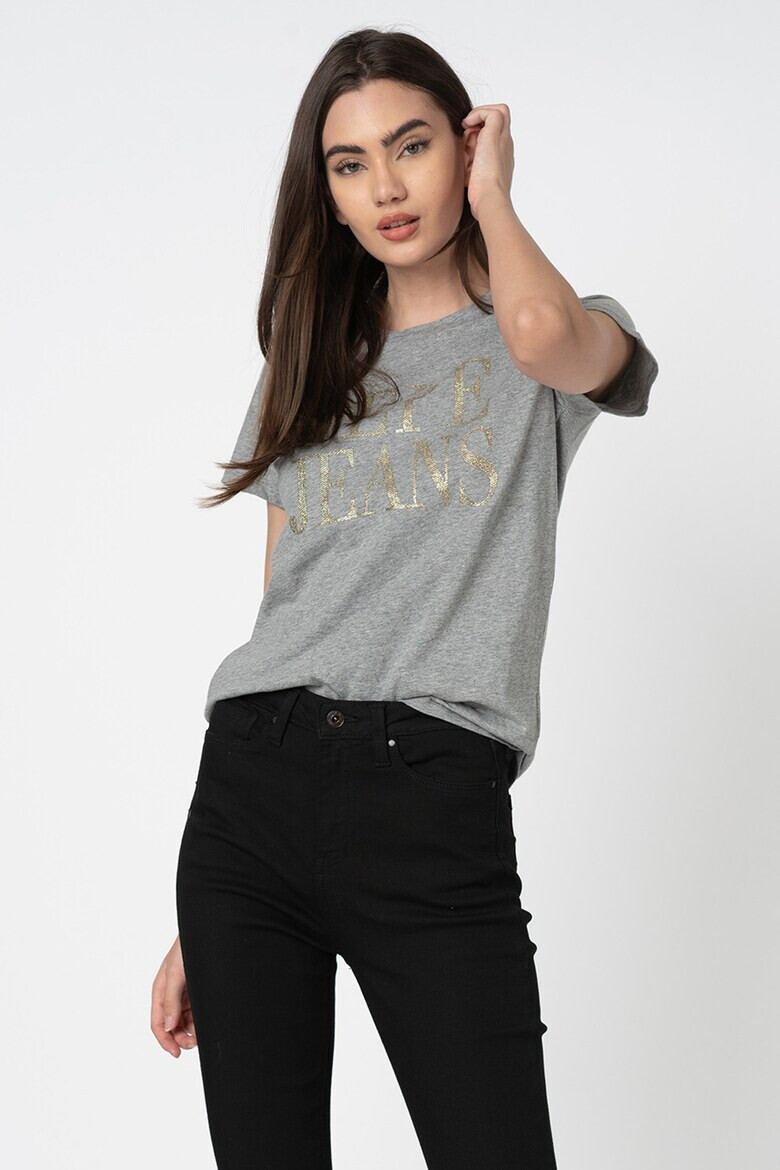 Pepe Jeans London Tricou cu imprimeu stralucitor Lucila - Pled.ro