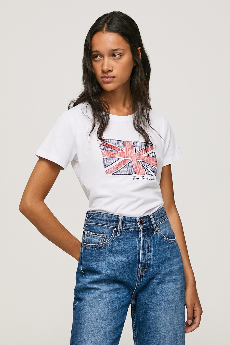 Pepe Jeans London Tricou cu logo brodat - Pled.ro