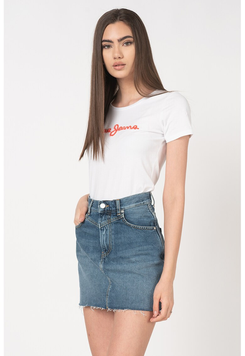 Pepe Jeans London Tricou cu logo brodat Bambie - Pled.ro