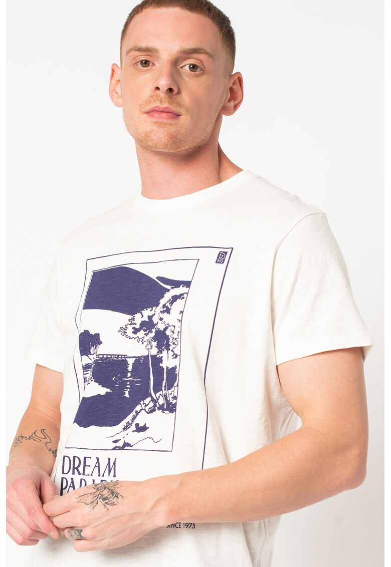 Pepe Jeans London Tricou de bumbac cu imprimeu grafic Slater - Pled.ro