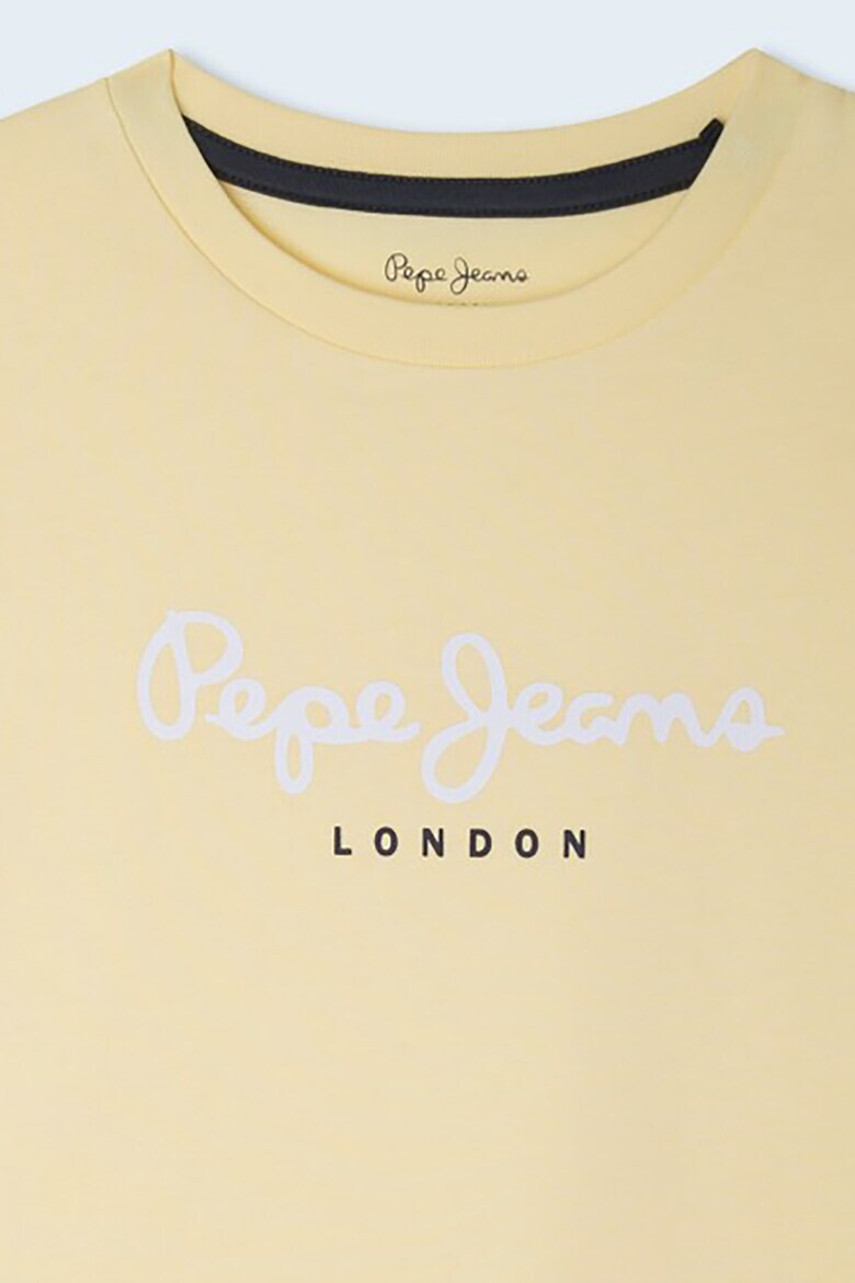 Pepe Jeans London Tricou de bumbac cu imprimeu logo - Pled.ro