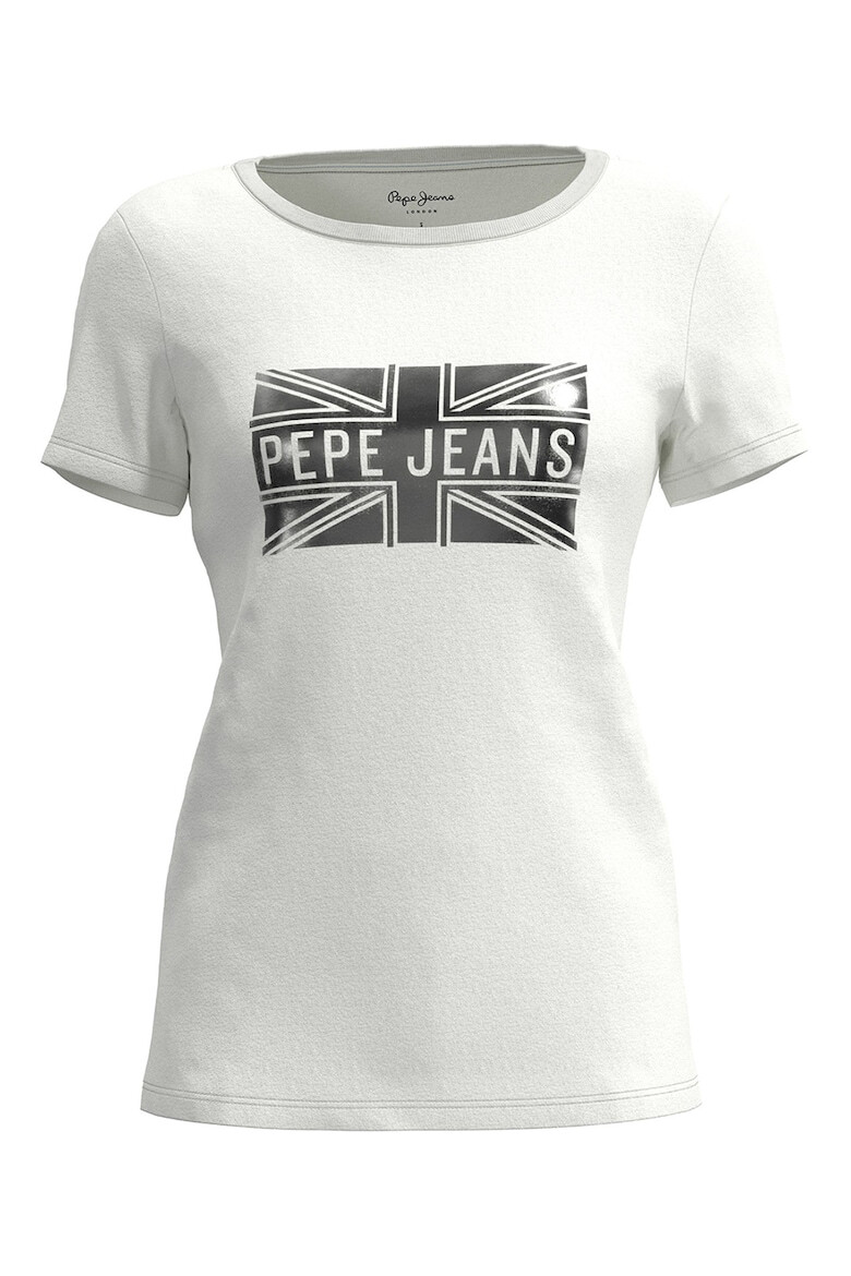 Pepe Jeans London Tricou de bumbac cu imprimeu logo - Pled.ro