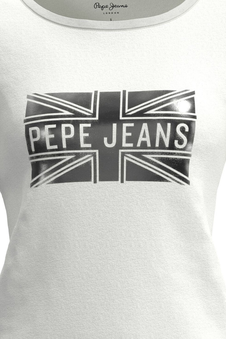 Pepe Jeans London Tricou de bumbac cu imprimeu logo - Pled.ro