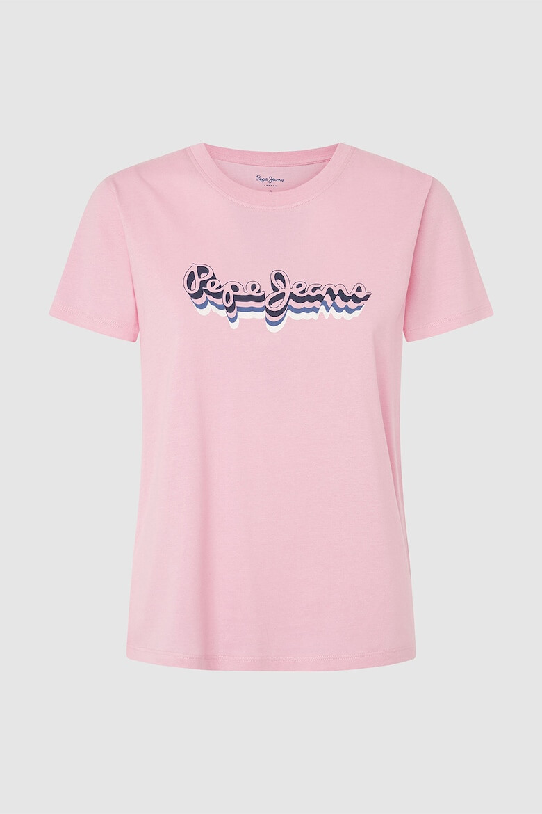 Pepe Jeans London Tricou de bumbac cu imprimeu logo - Pled.ro