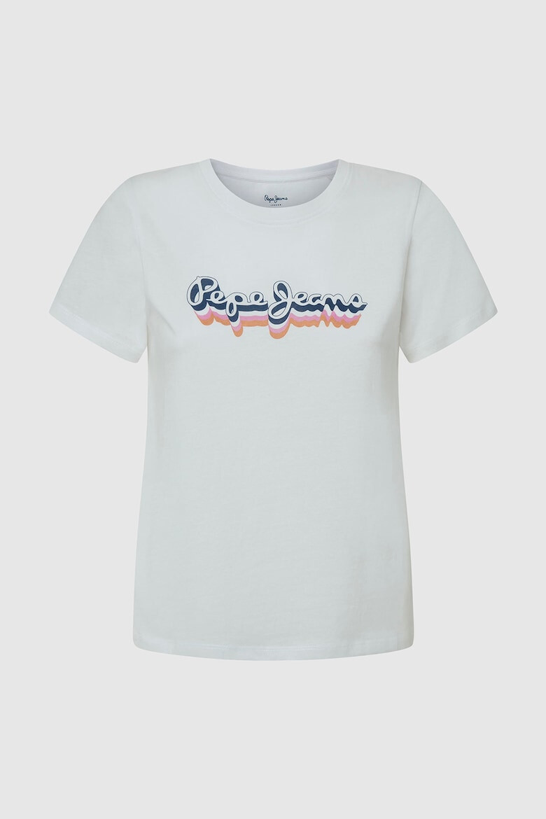 Pepe Jeans London Tricou de bumbac cu imprimeu logo - Pled.ro