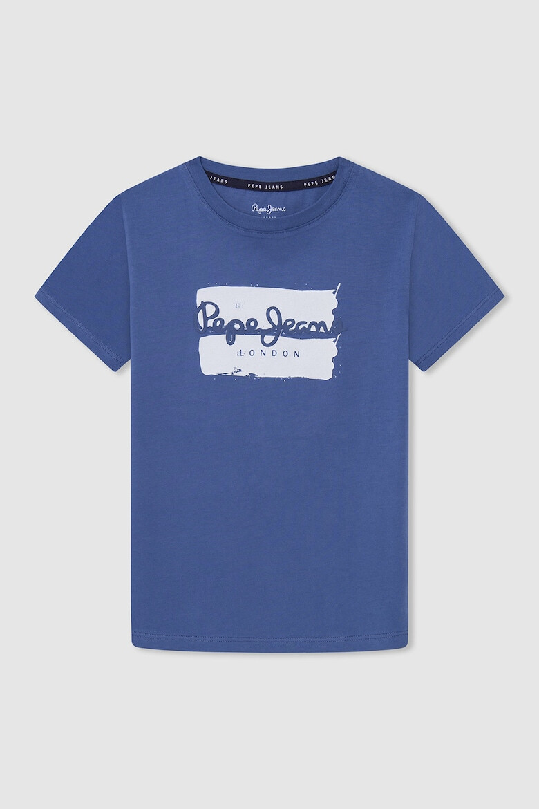 Pepe Jeans London Tricou de bumbac cu imprimeu logo - Pled.ro