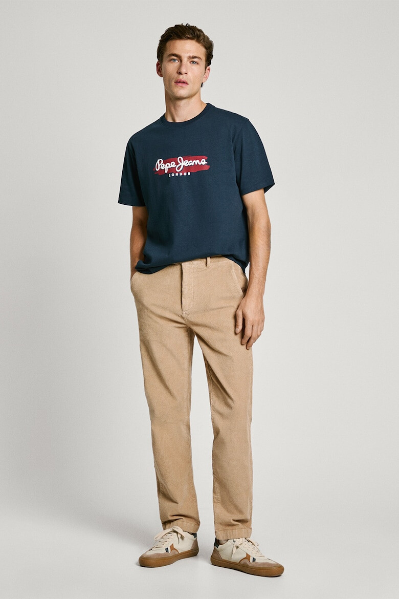 Pepe Jeans London Tricou de bumbac cu imprimeu logo - Pled.ro