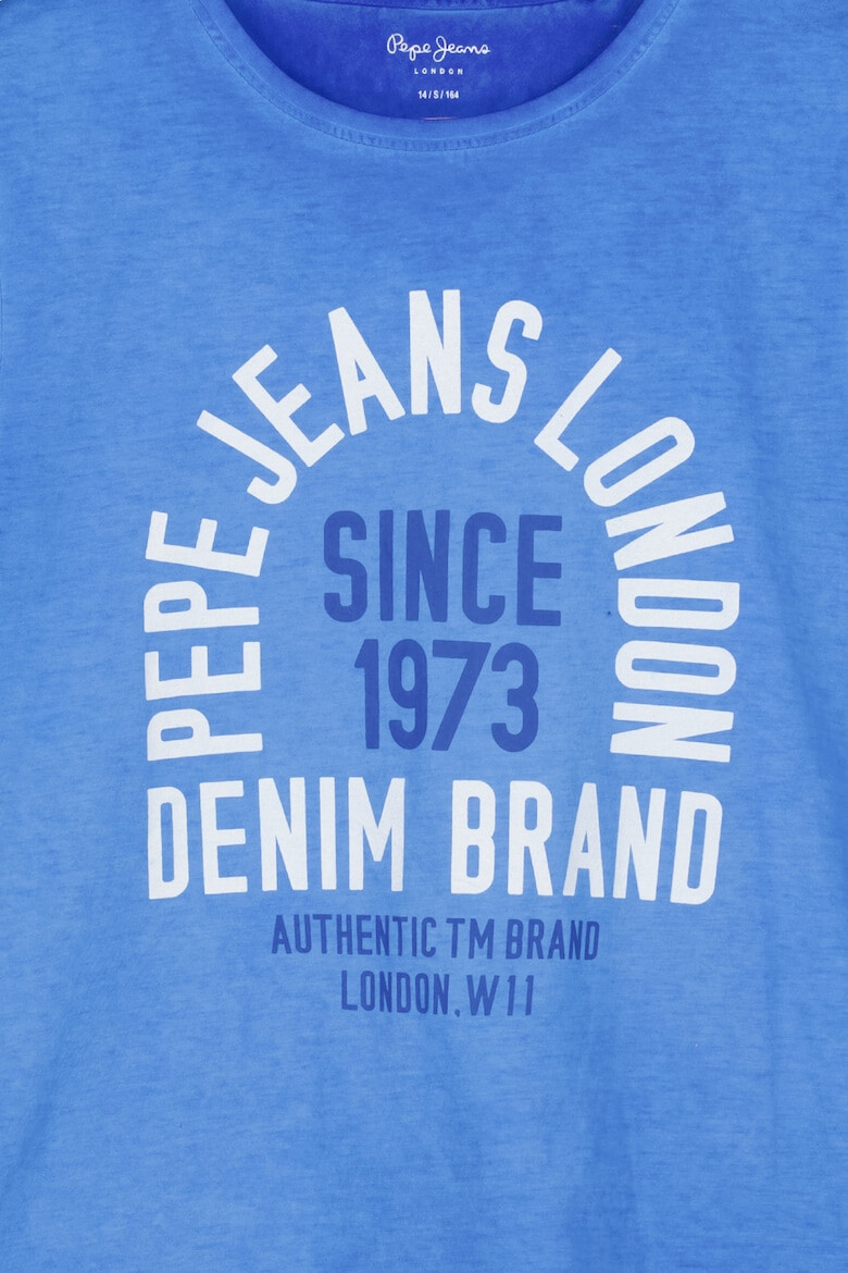 Pepe Jeans London Tricou de bumbac cu imprimeu logo - Pled.ro