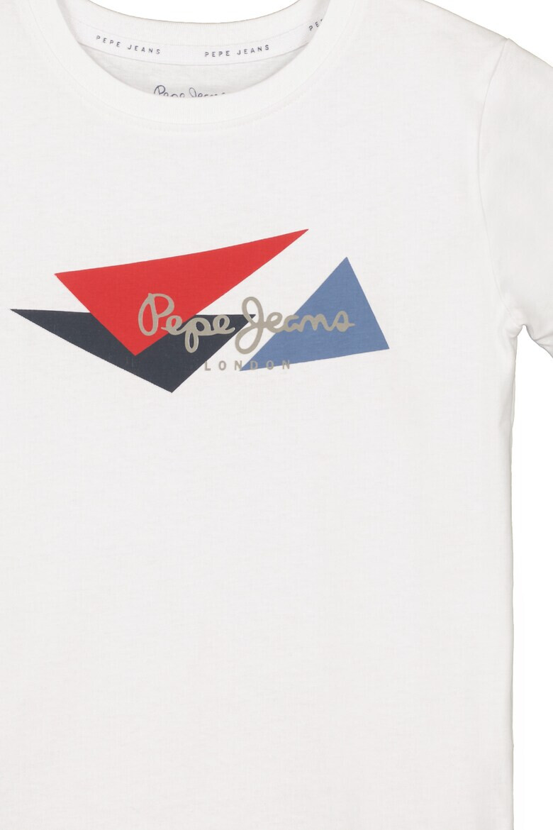 Pepe Jeans London Tricou de bumbac cu imprimeu logo - Pled.ro