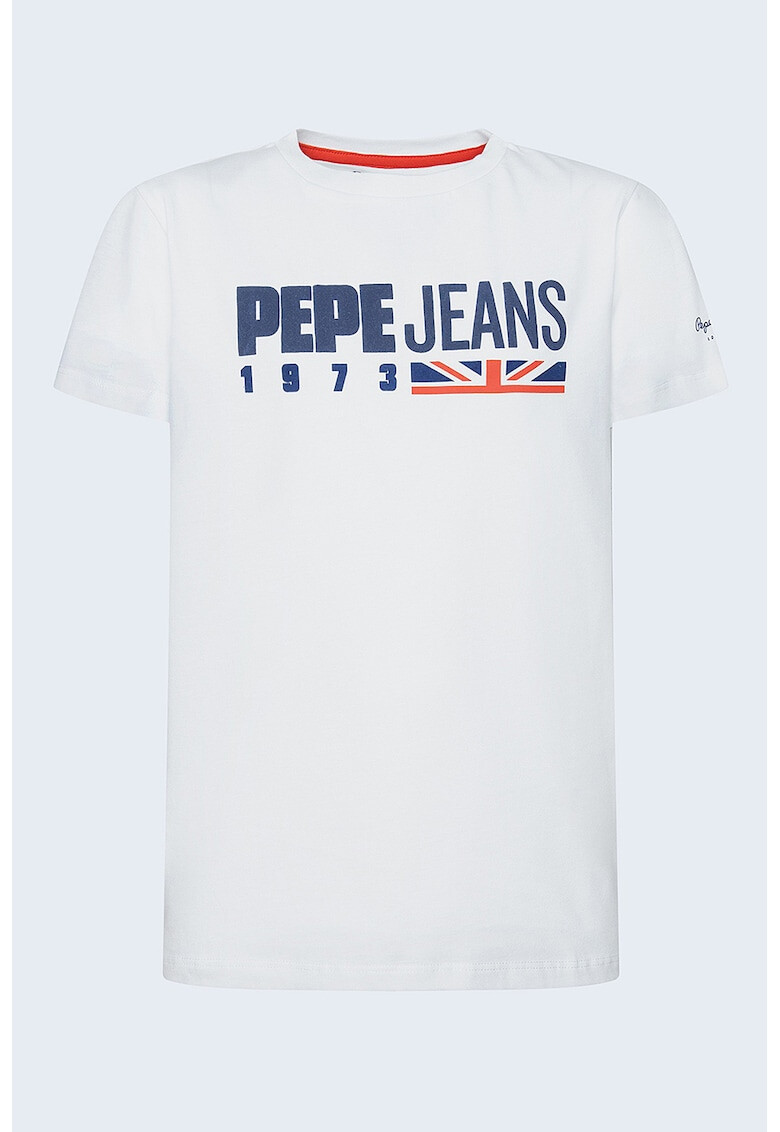 Pepe Jeans London Tricou de bumbac cu imprimeu logo Gabriel - Pled.ro