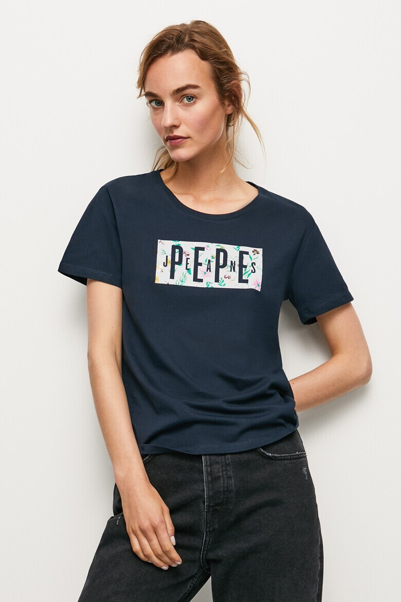 Pepe Jeans London Tricou de bumbac cu imprimeu logo Patsy - Pled.ro