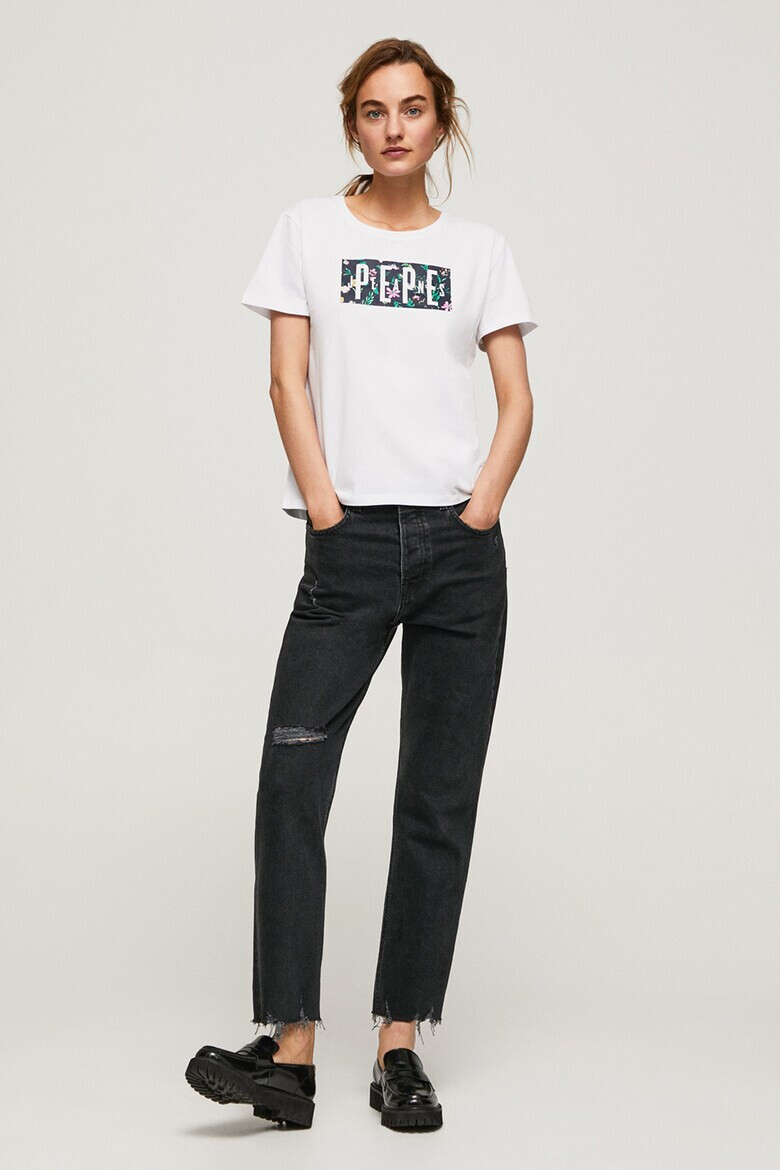 Pepe Jeans London Tricou de bumbac cu imprimeu logo Patsy - Pled.ro