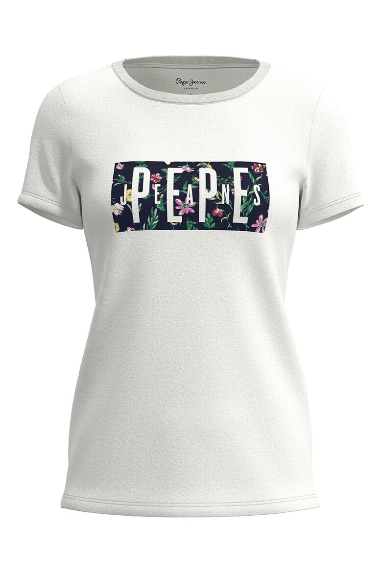 Pepe Jeans London Tricou de bumbac cu imprimeu logo Patsy - Pled.ro