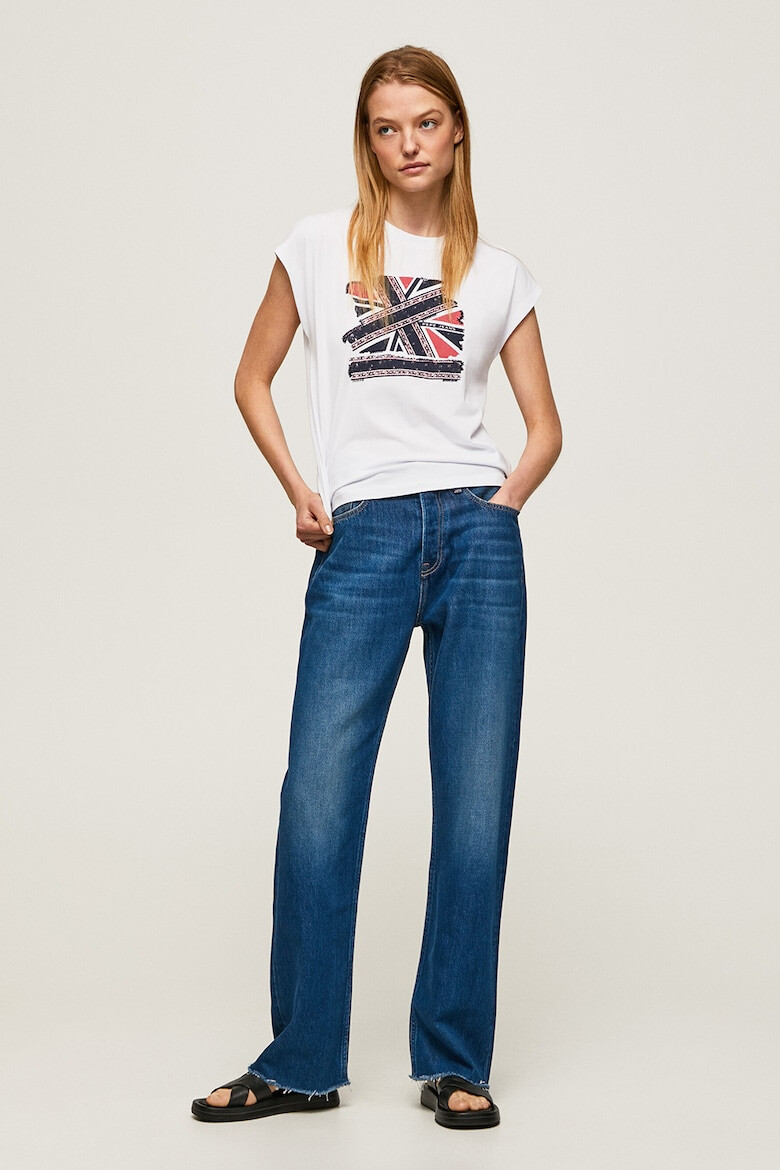 Pepe Jeans London Tricou de bumbac cu logo - Pled.ro