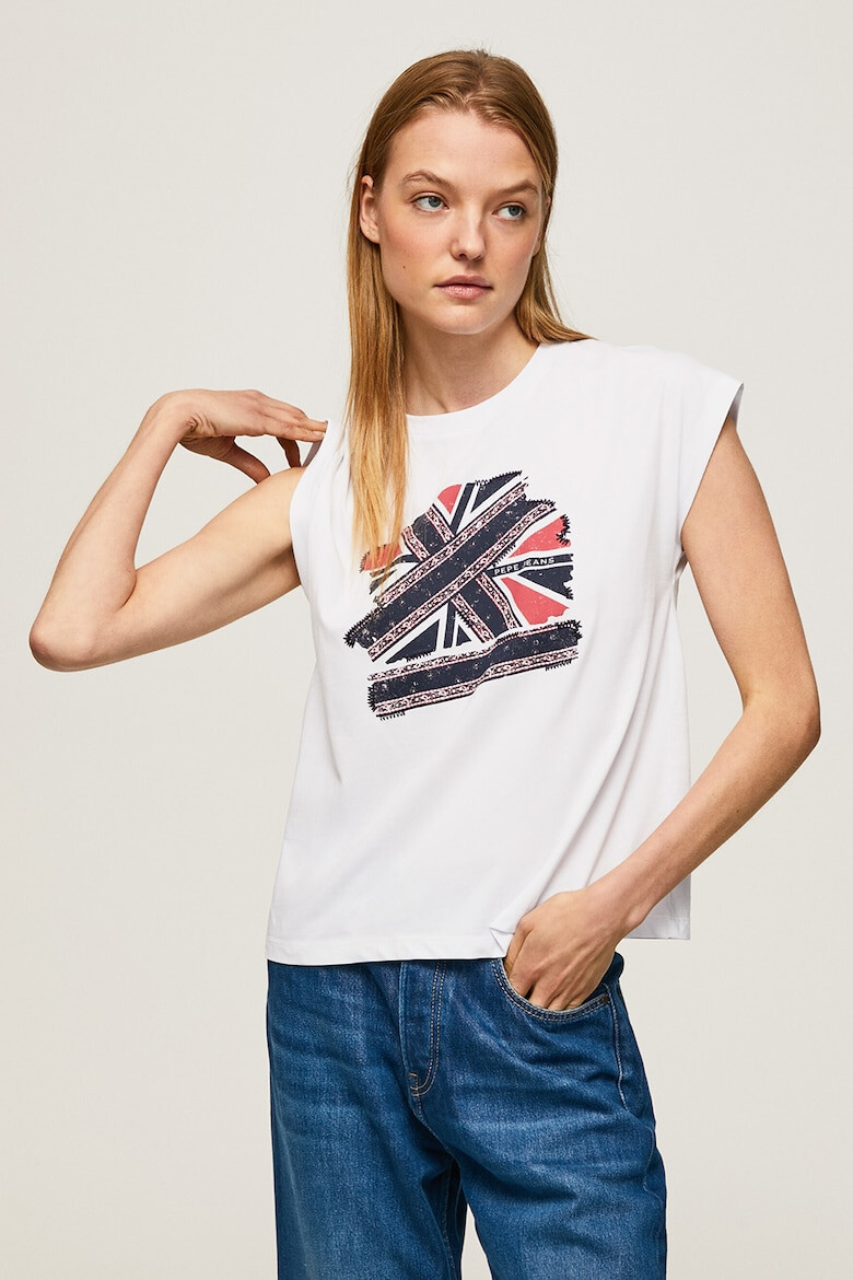 Pepe Jeans London Tricou de bumbac cu logo - Pled.ro