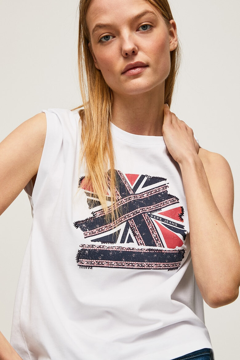 Pepe Jeans London Tricou de bumbac cu logo - Pled.ro