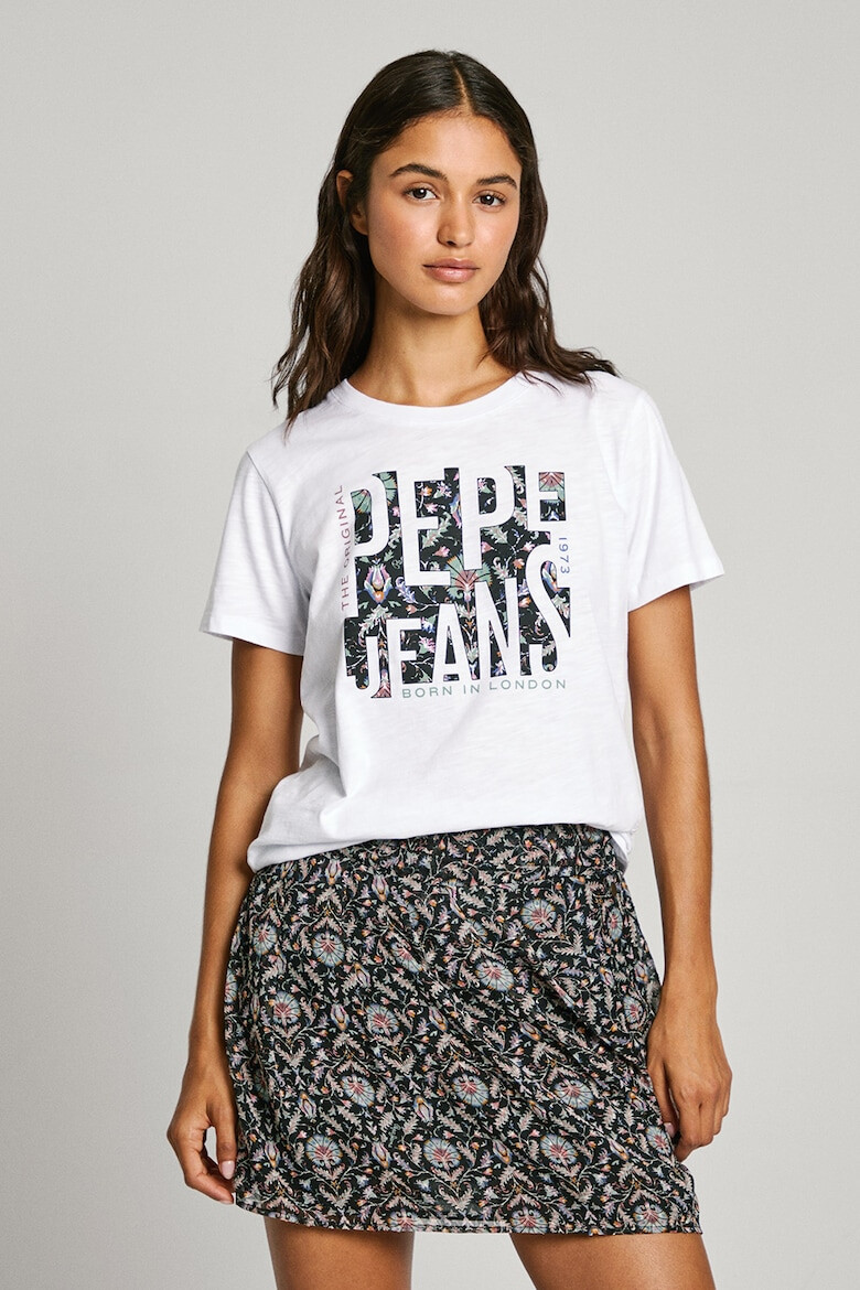 Pepe Jeans London Tricou de bumbac cu logo - Pled.ro