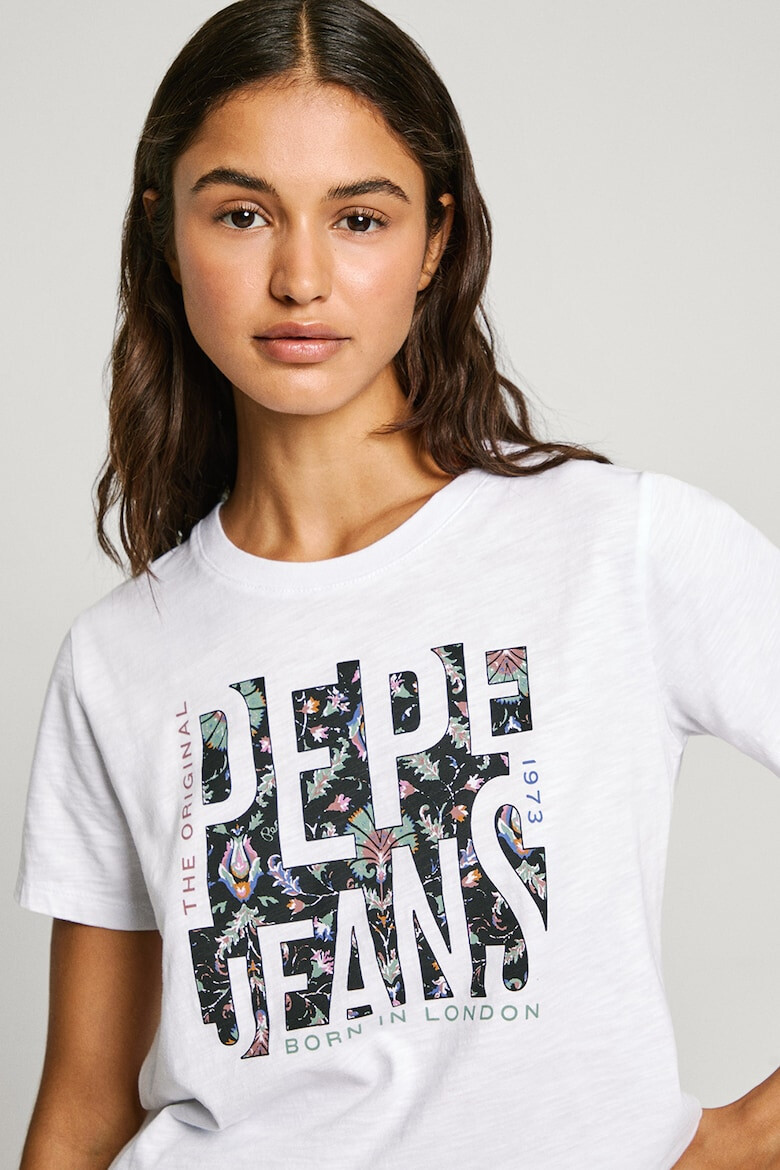 Pepe Jeans London Tricou de bumbac cu logo - Pled.ro