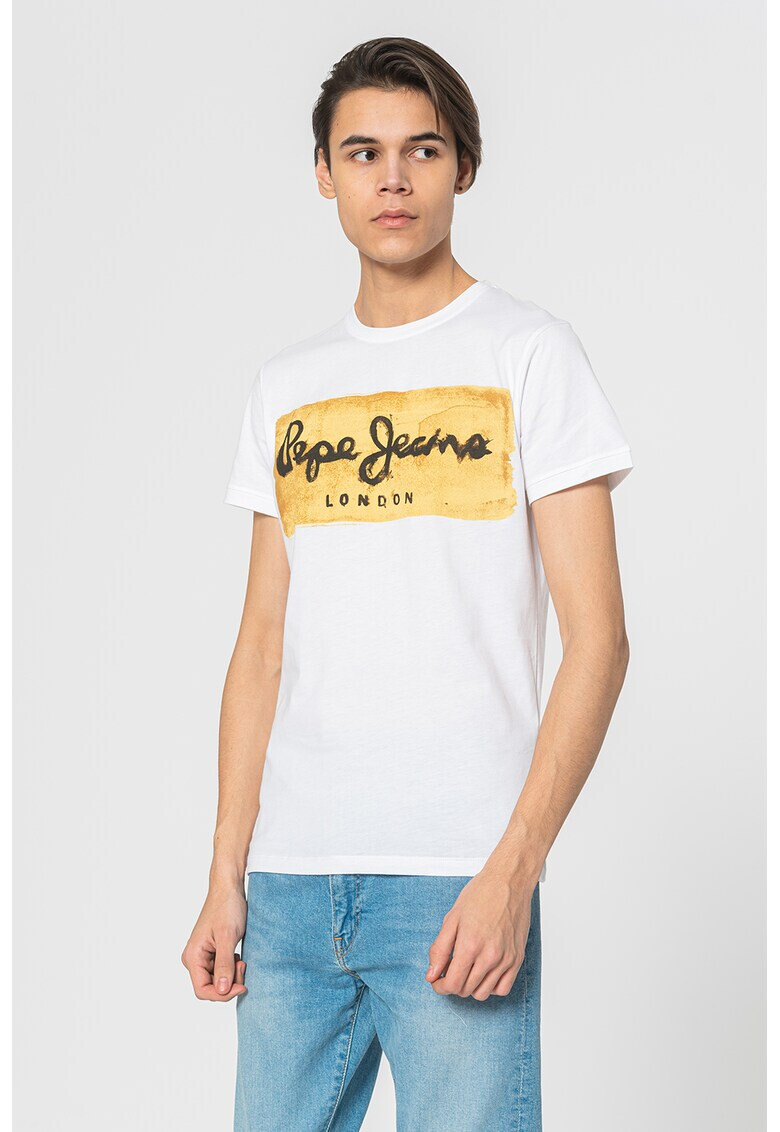 Pepe Jeans London Tricou de bumbac cu logo - Pled.ro