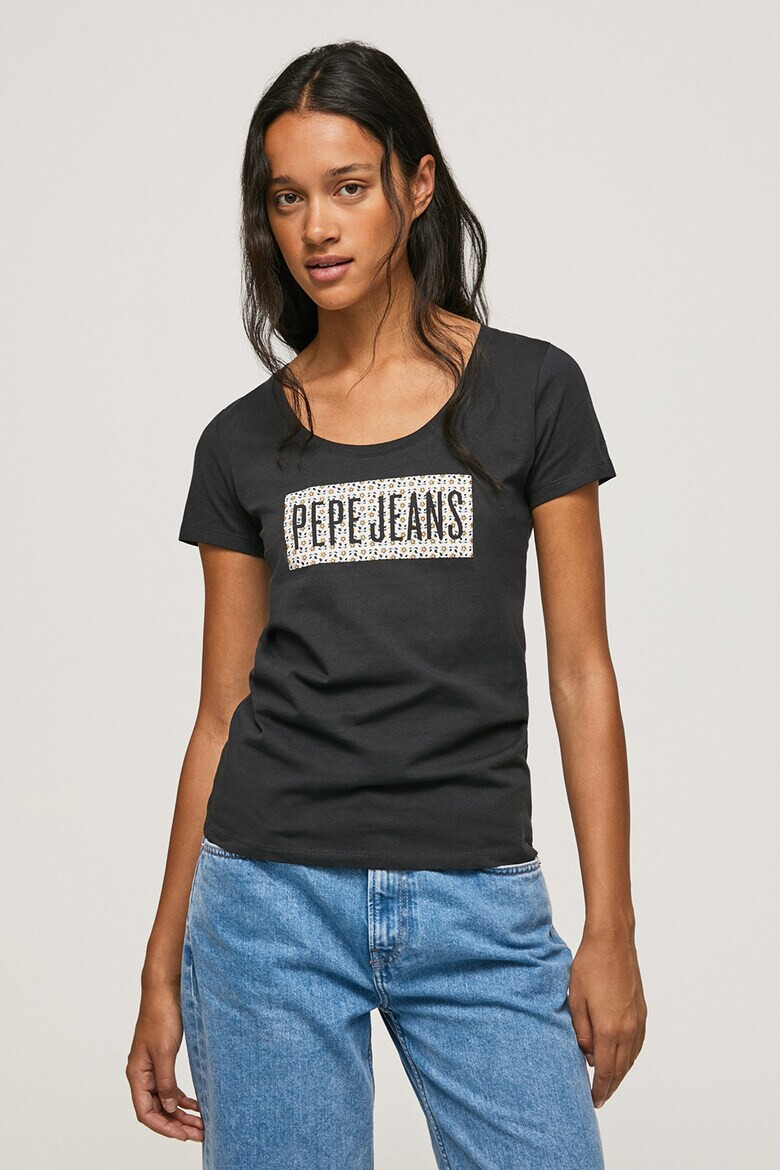 Pepe Jeans London Tricou de bumbac cu logo - Pled.ro