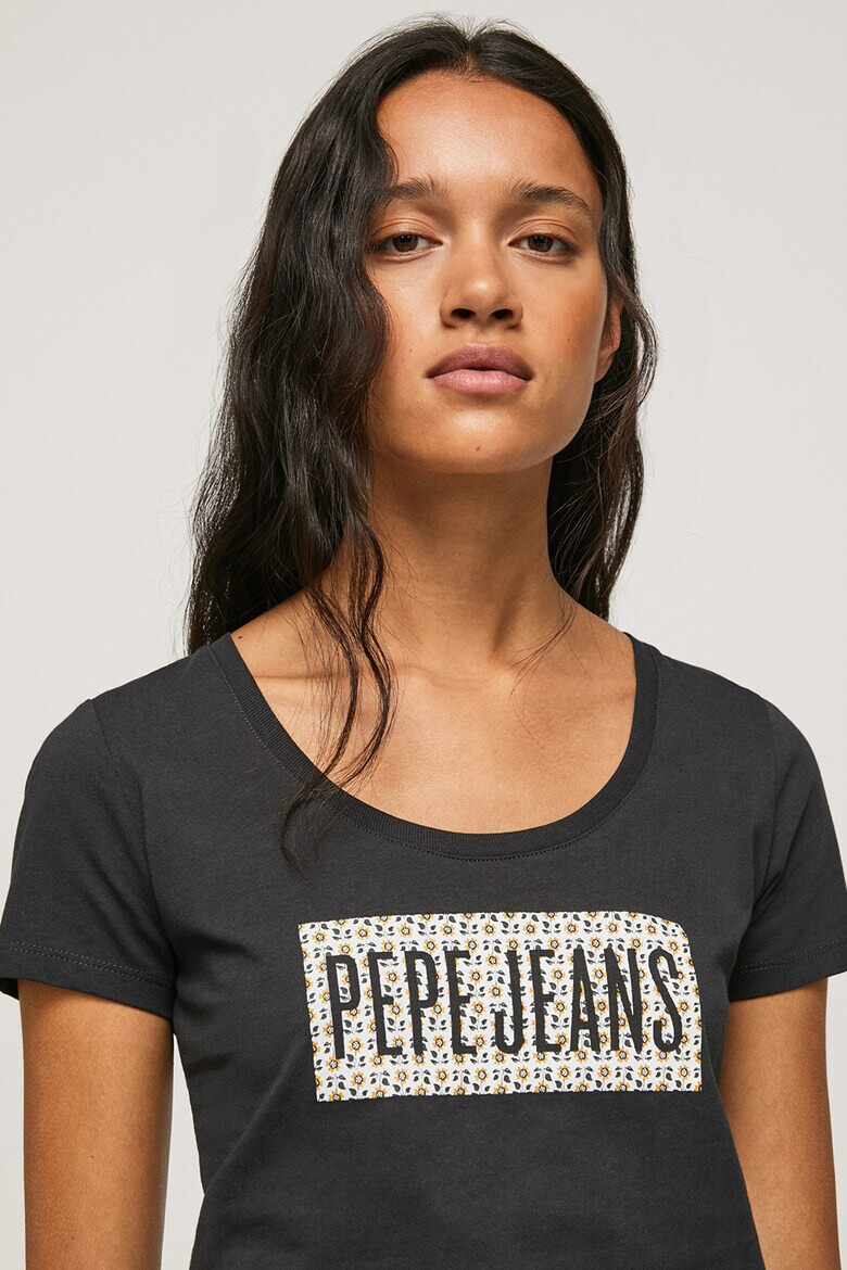 Pepe Jeans London Tricou de bumbac cu logo - Pled.ro