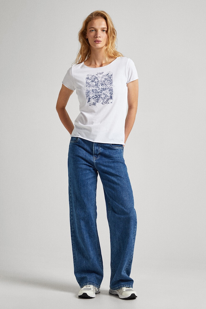 Pepe Jeans London Tricou de bumbac relaxed fit cu imprimeu - Pled.ro