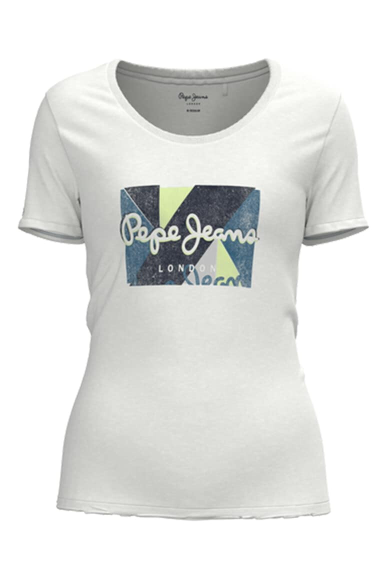 Pepe Jeans London Tricou de jerseu cu imprimeu logo - Pled.ro