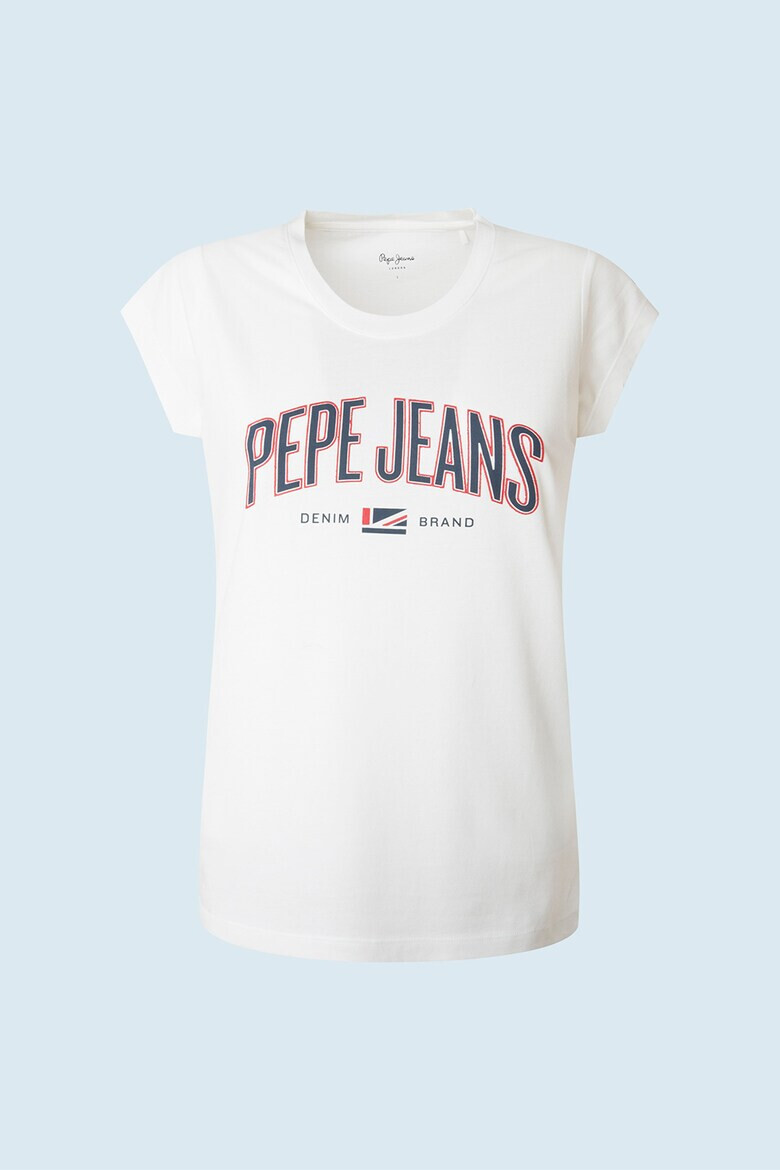 Pepe Jeans London Tricou din amestec de modal cu logo - Pled.ro