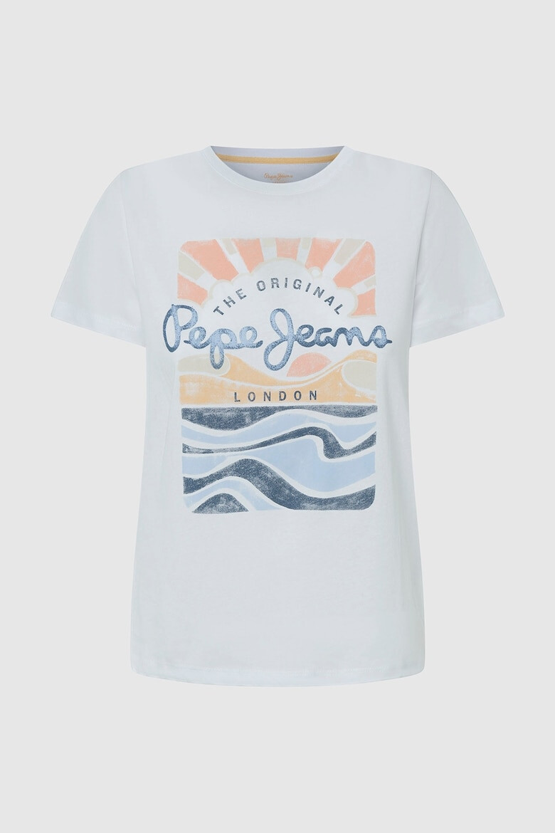 Pepe Jeans London Tricou din bumbac cu imprimeu Esha - Pled.ro