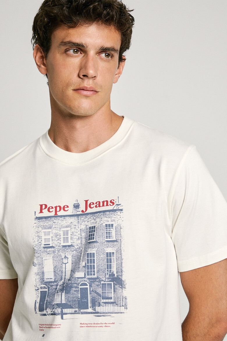 Pepe Jeans London Tricou din bumbac cu imprimeu foto - Pled.ro