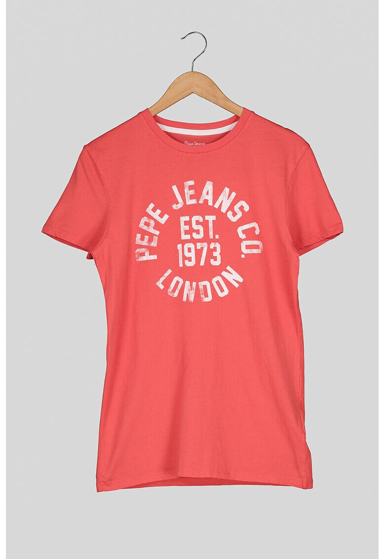 Pepe Jeans London Tricou din bumbac cu imprimeu logo - Pled.ro