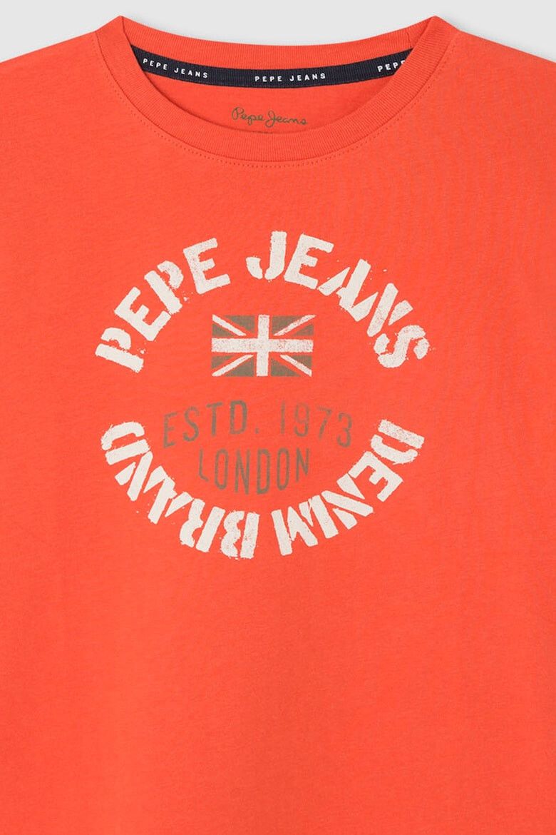 Pepe Jeans London Tricou din bumbac cu imprimeu logo - Pled.ro