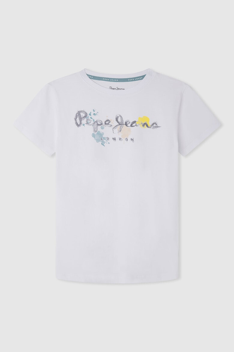 Pepe Jeans London Tricou din bumbac cu imprimeu logo - Pled.ro