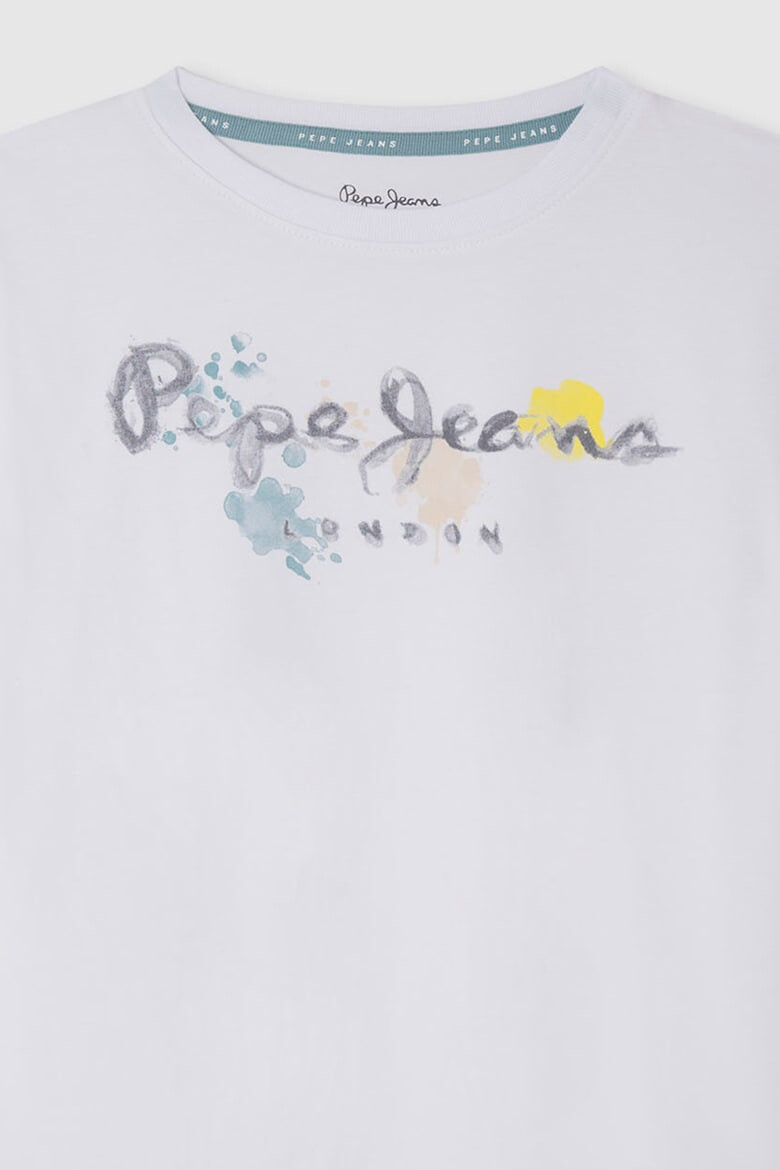 Pepe Jeans London Tricou din bumbac cu imprimeu logo - Pled.ro