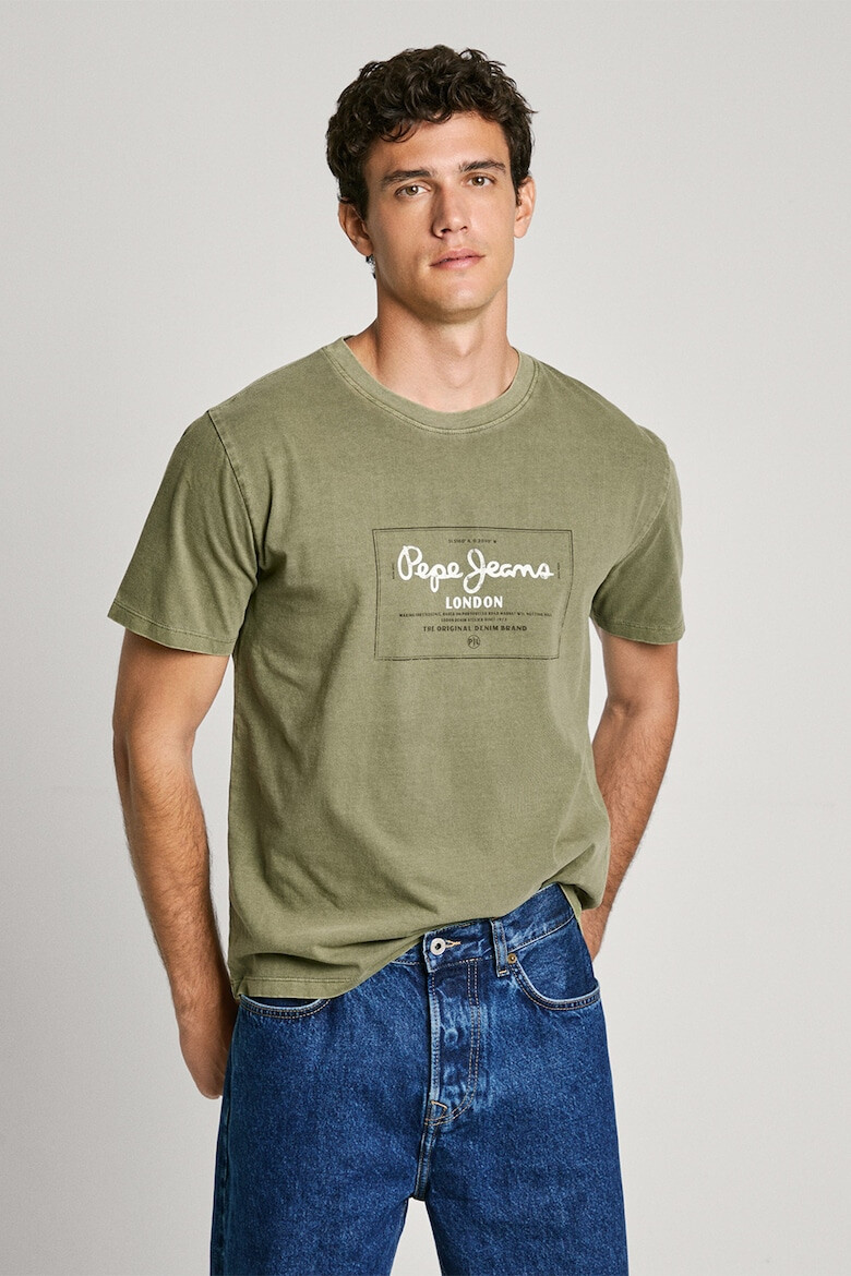 Pepe Jeans London Tricou din bumbac cu imprimeu logo Simon - Pled.ro