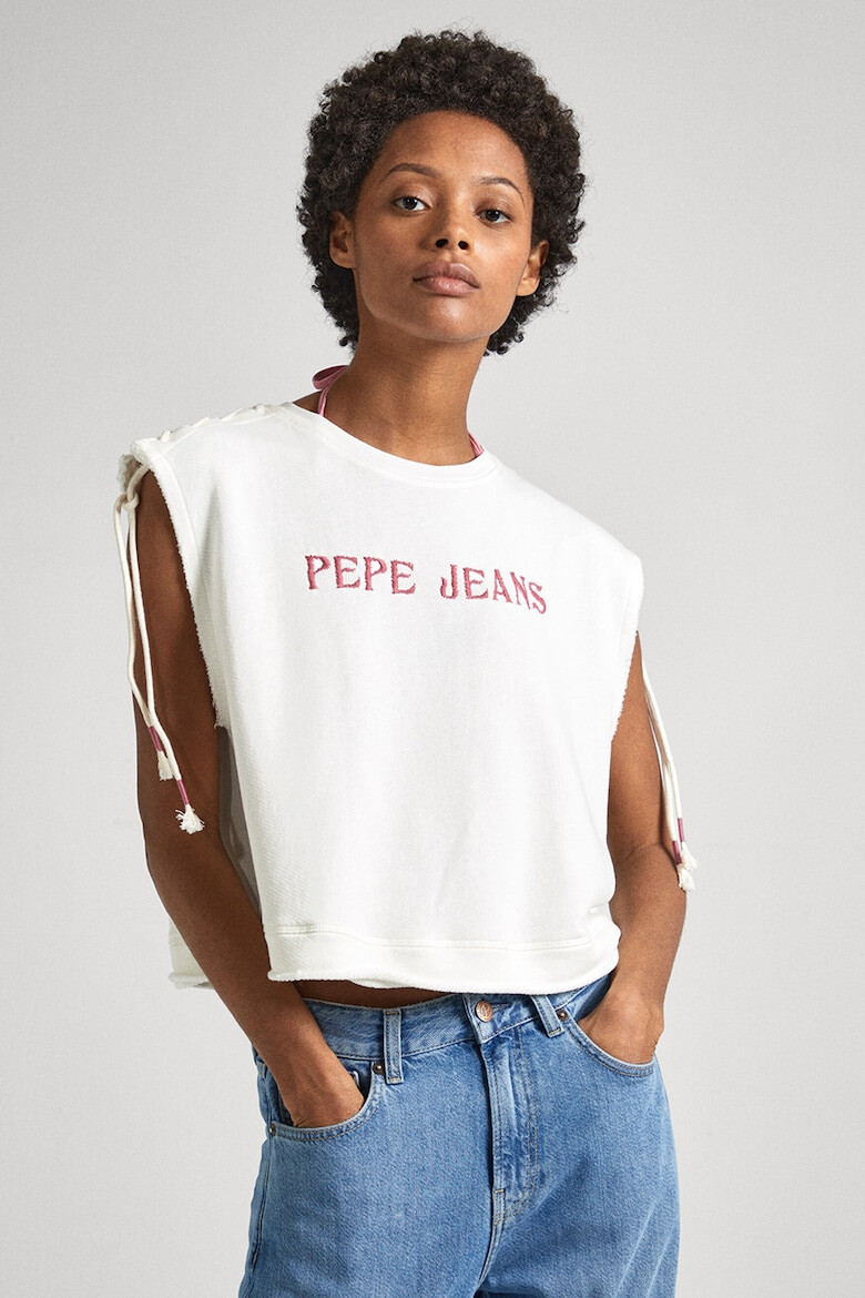 Pepe Jeans London Tricou lejer cu logo in relief - Pled.ro