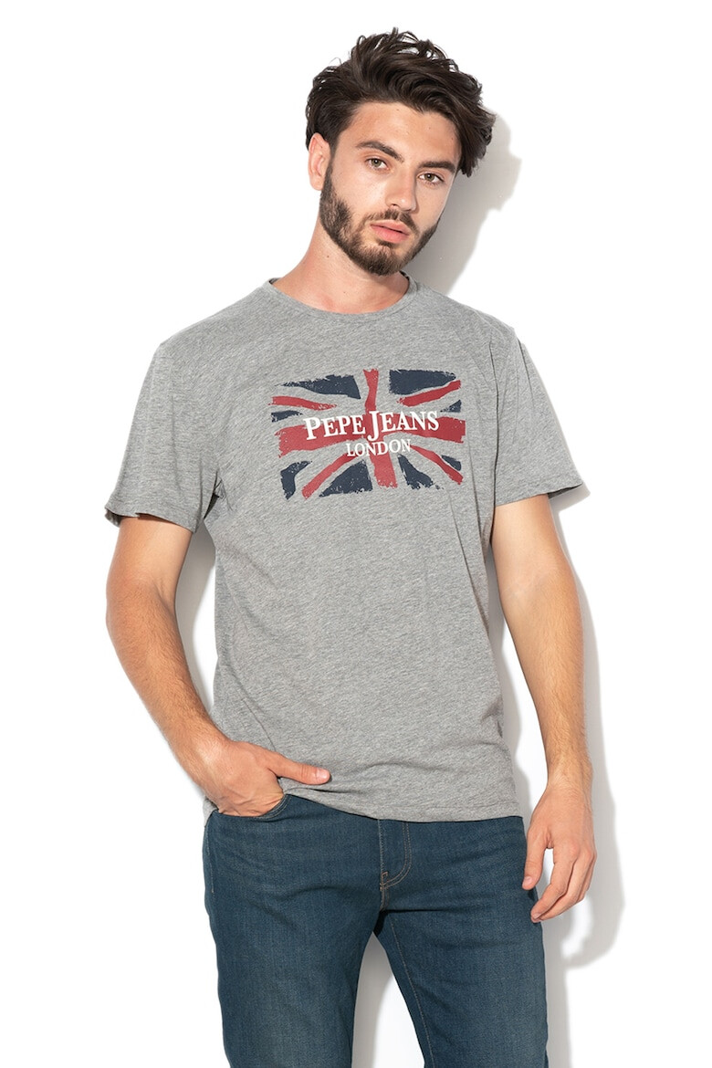 Pepe Jeans London Tricou regular fit cu imprimeu logo Banner - Pled.ro